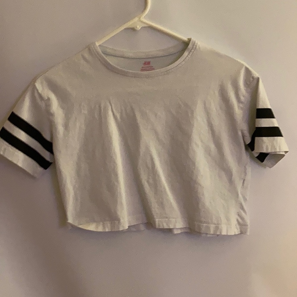 H & M kids white crop top